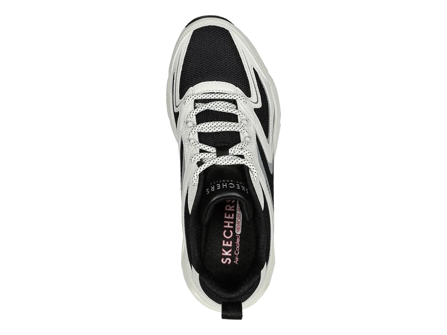 Tenis Skechers Tres Air One Blanco y Negro para Mujer