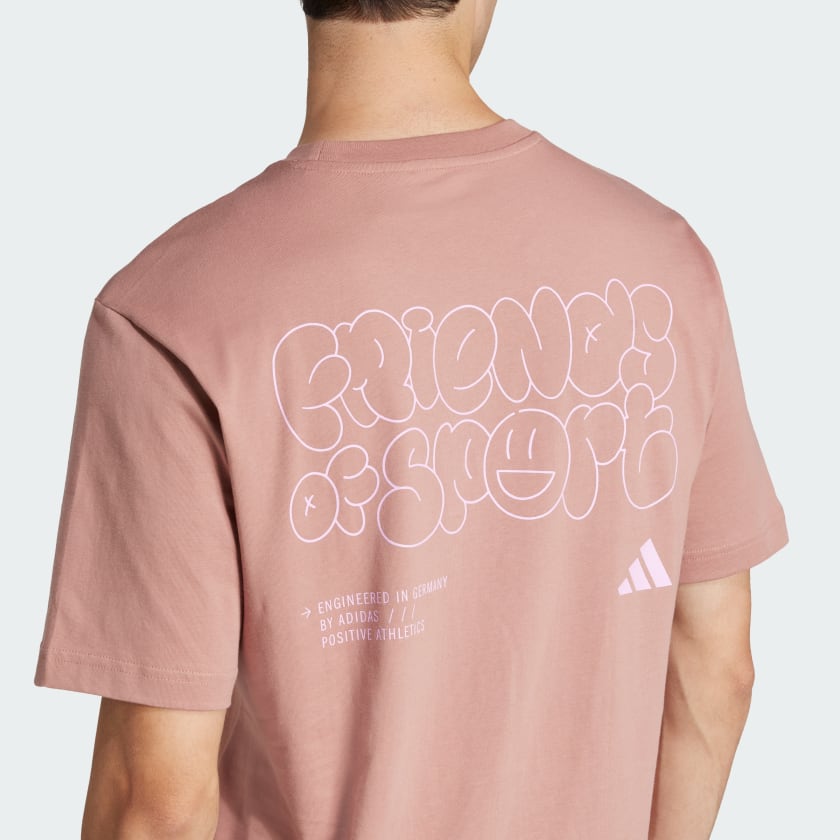 Men's adidas Lounge Verbiage Friends of Sport Graphic Tee