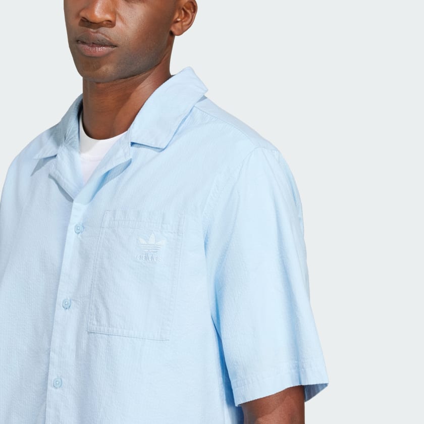 Men's adidas Essentials Seersucker Short Sleeve Shirt