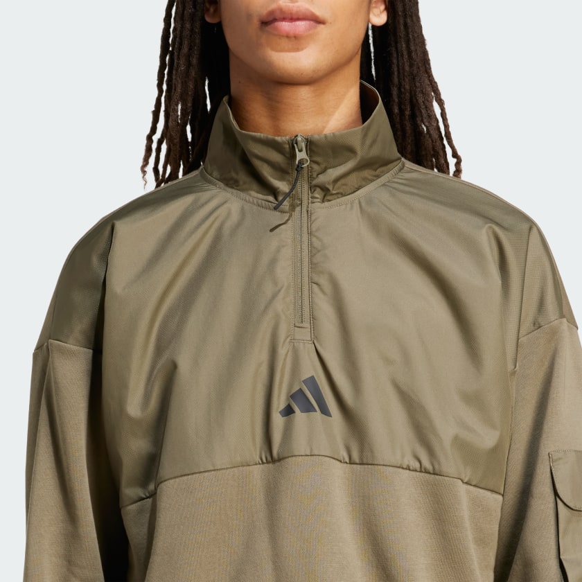 Men's adidas City Tech Utility Half-Zip Sweatshirt