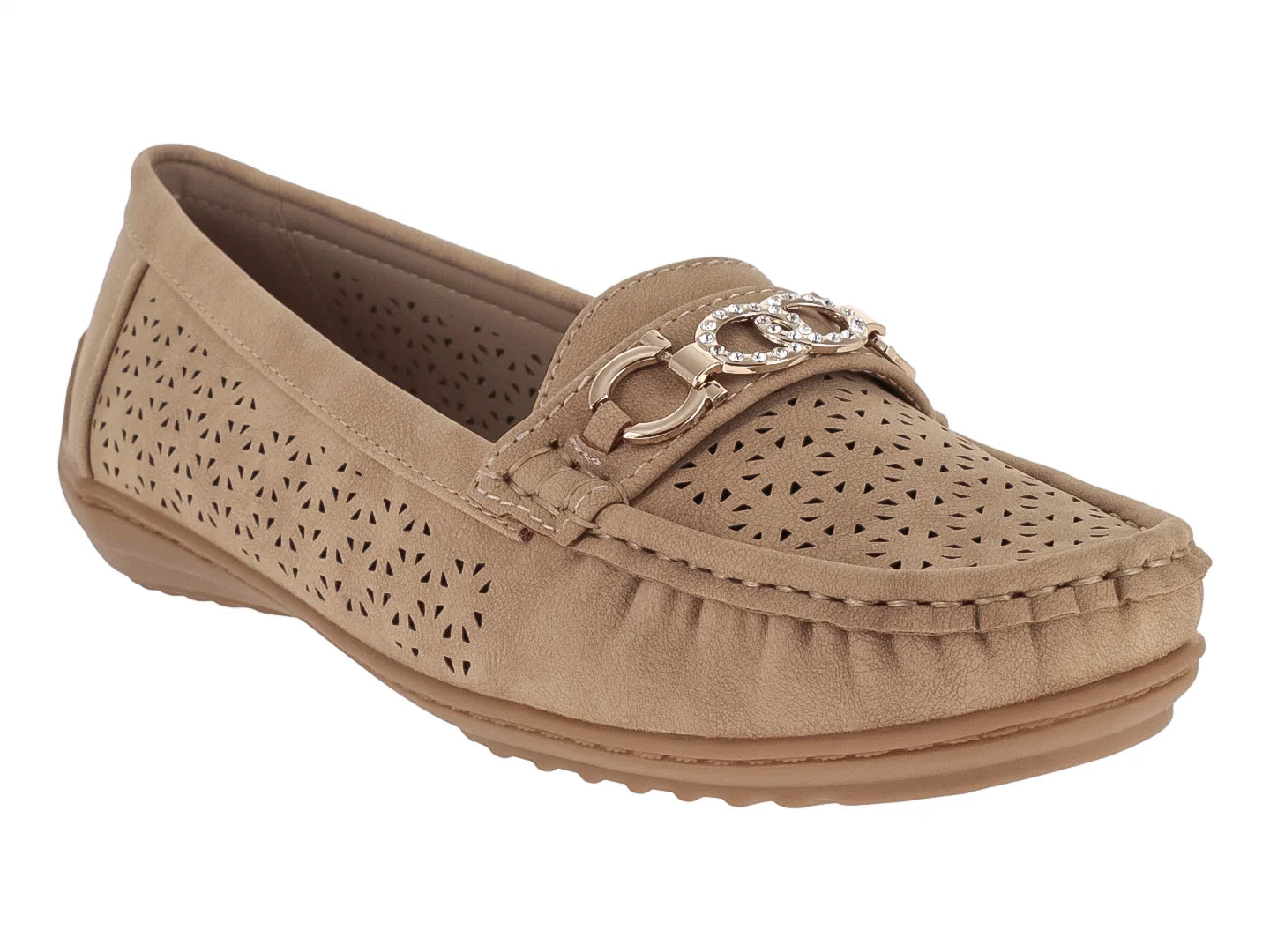 Mocasines Roze Beige para Mujer