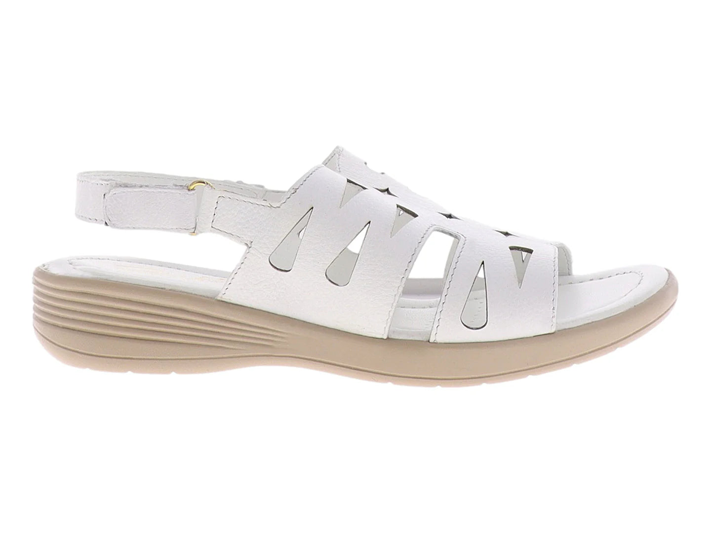 Sandalias Relax de Piel Blanco para Mujer