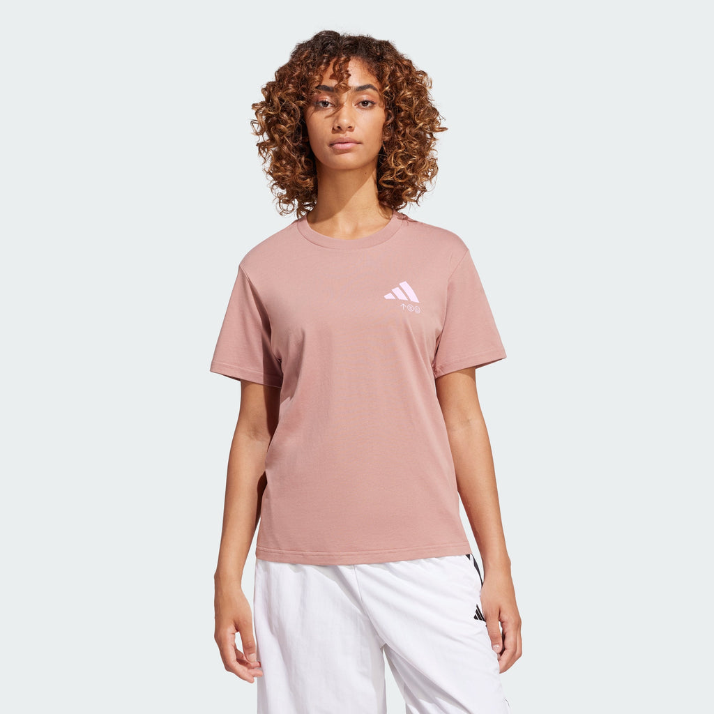 Women's adidas Lounge Verbiage Graphic Tee