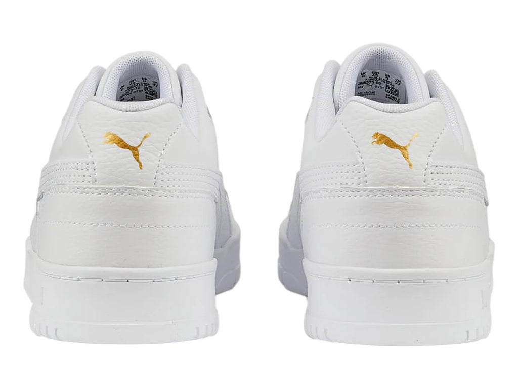 Tenis PUMA RBD Game Low Blancos con Dorado para Mujer
