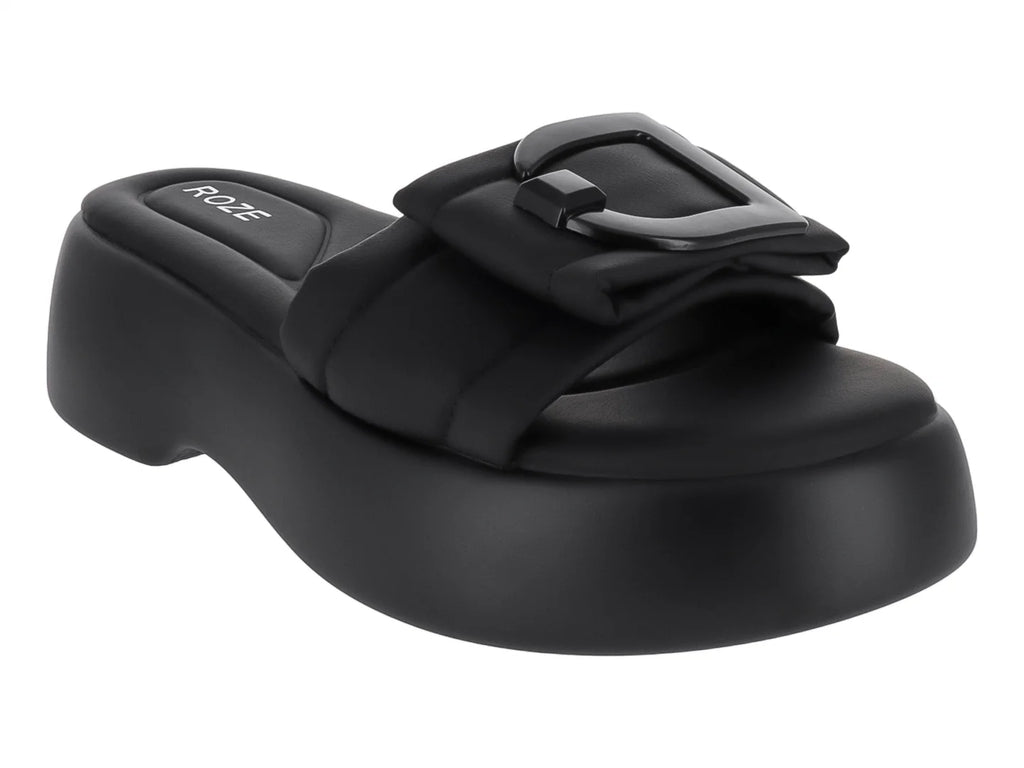 Sandalias ROZE Plataforma Negro para Mujer