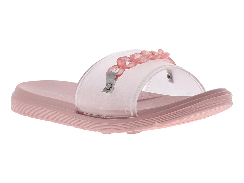 Sandalias Elega Palo de Rosa Transparente para Mujer