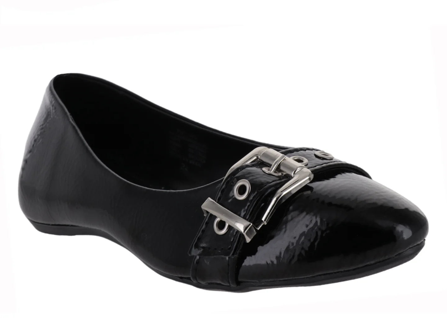 Zapatos Planos Luna Rosa Negro para Mujer