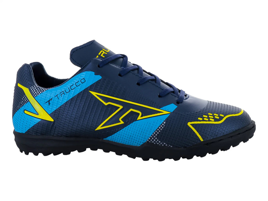 Tenis de Fútbol Leon Trucco Marino Amarillo Azul para Niño