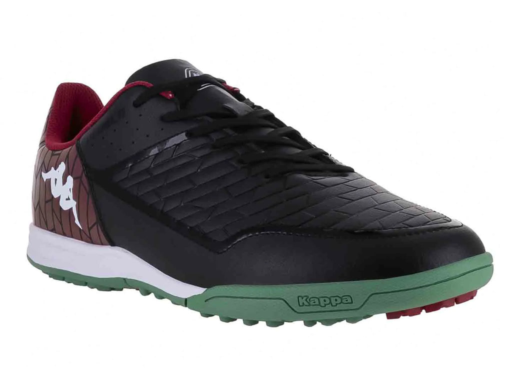 Tenis de Fútbol Kappa Negro y Verde para Hombre