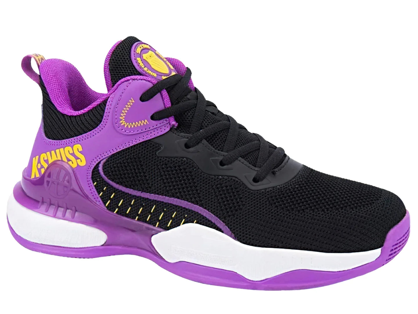 Tenis K Swiss Hoopster Negro y Morado para Hombre