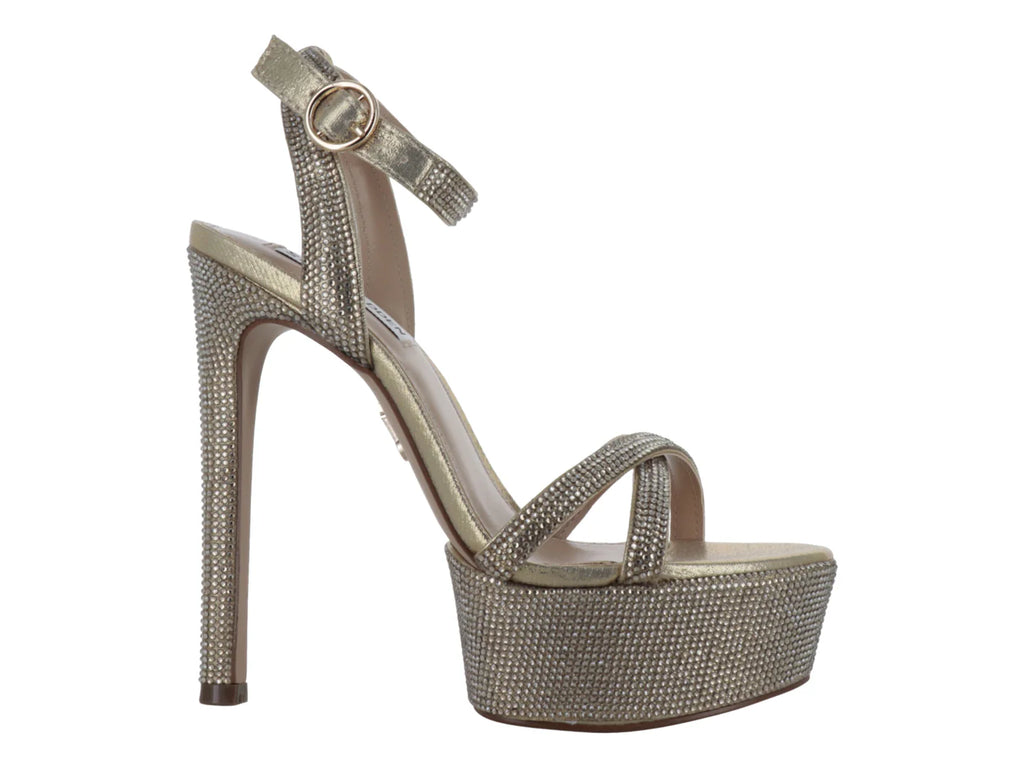 Sandalias de Tacón Steve Madden Dorado para Mujer