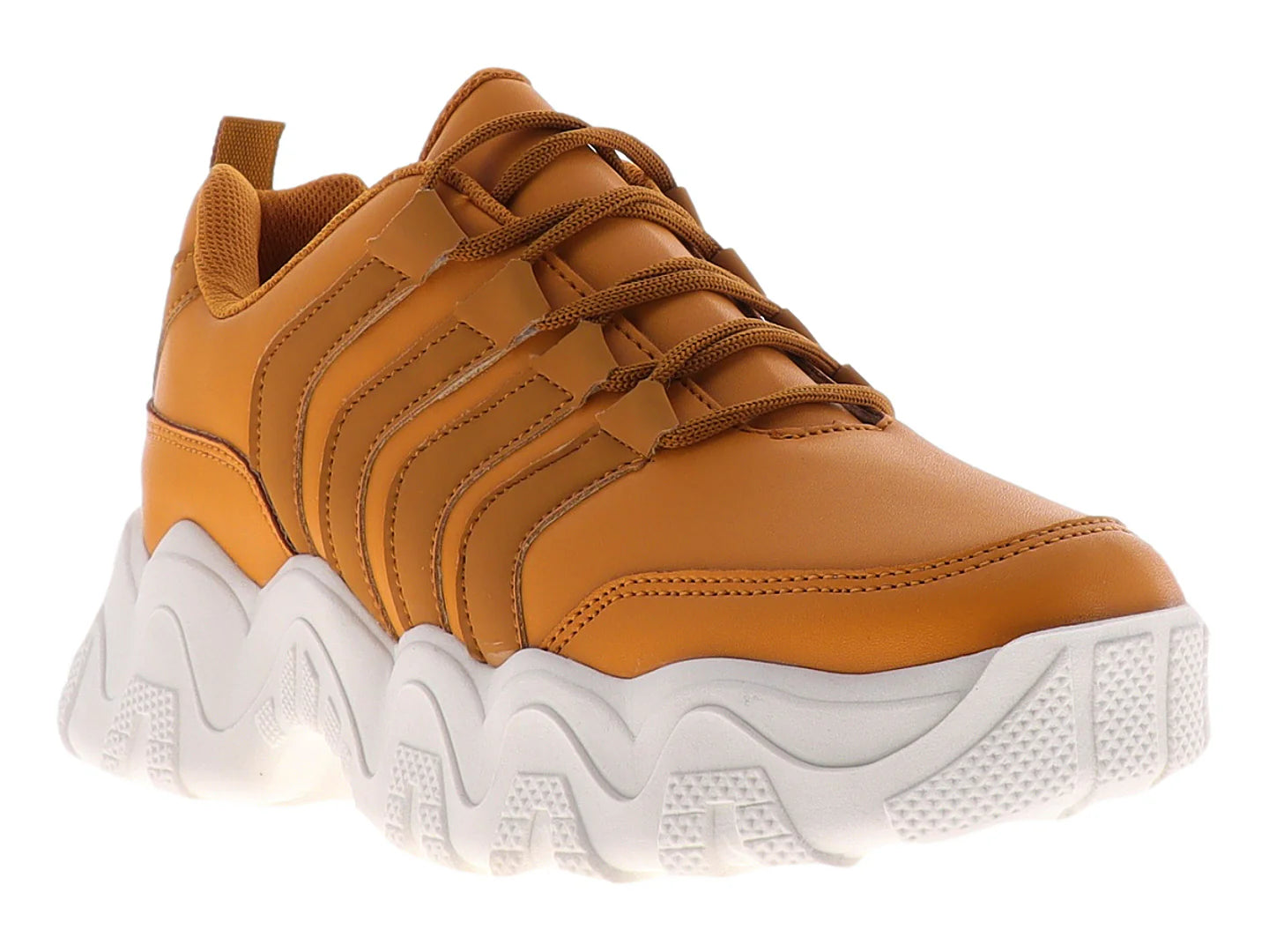 Tenis THENTIC Urbanos Color Mostaza para Mujer