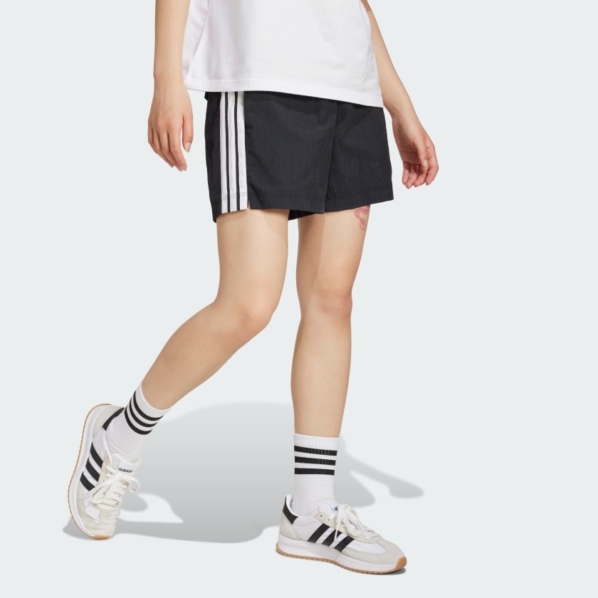 Women's adidas Essentials 3-Stripes Lifestyle Woven Shorts