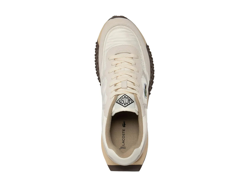 Tenis Lacoste L Spin Deluxe Blanco y Marrón para Hombre