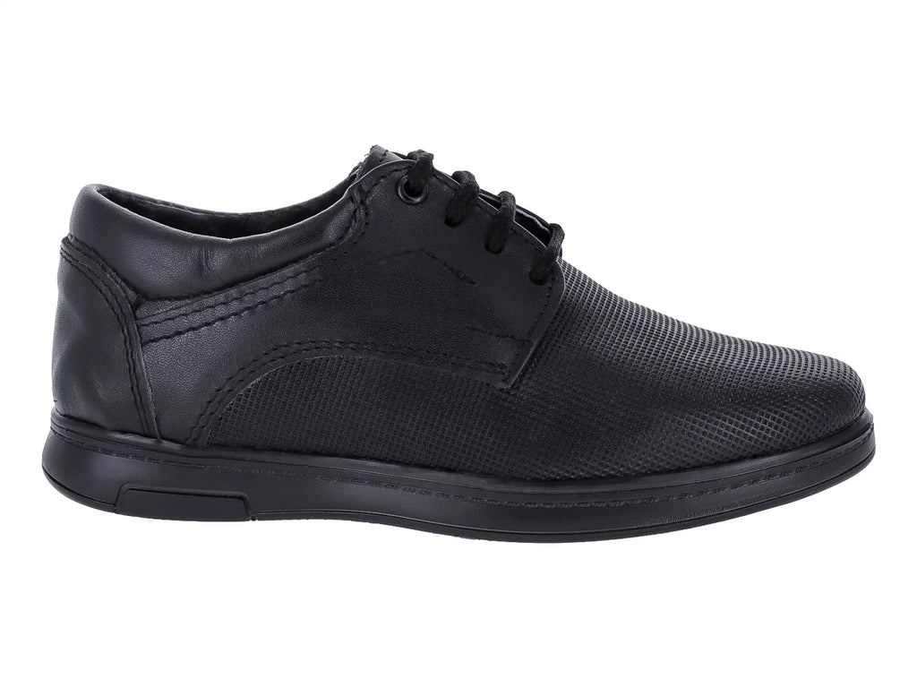 Zapatos Germany Negro de Cuero Napa para Niño