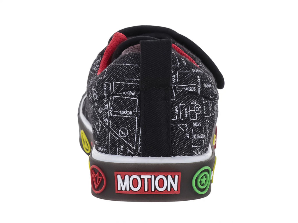 Tenis ATOK Negro con Rojo para Niño