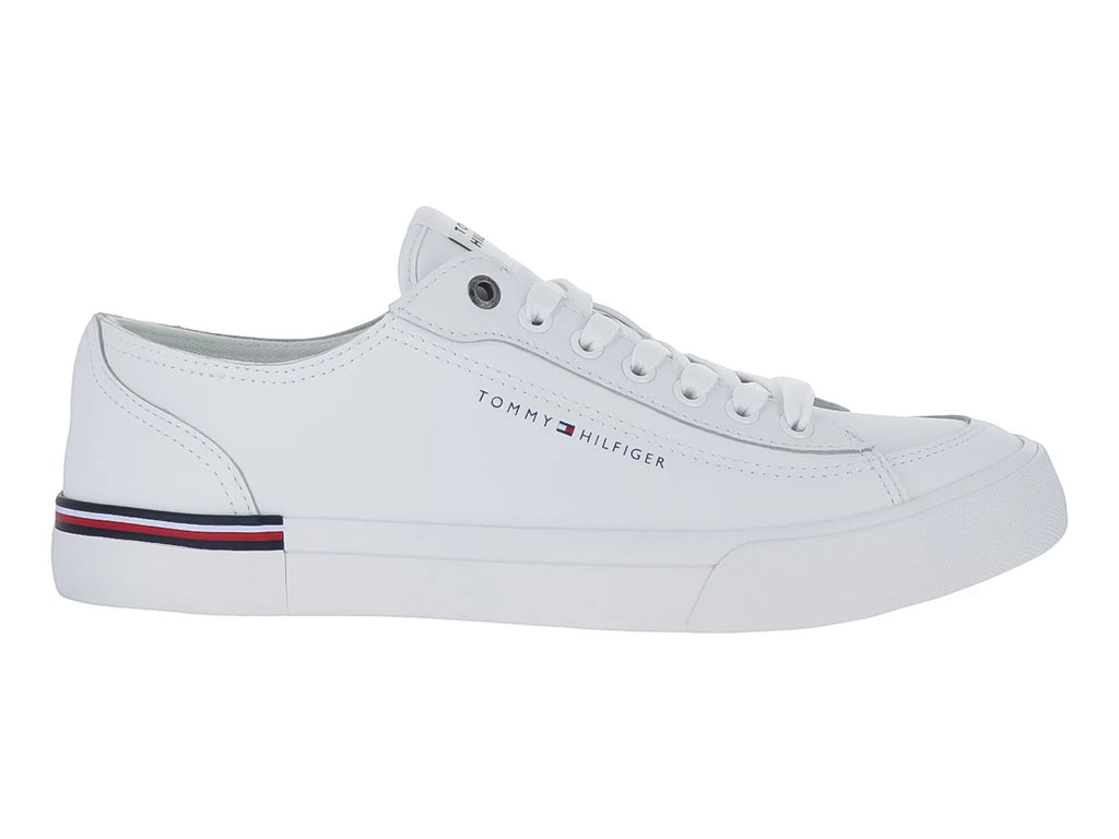 Tenis Tommy Hilfiger Corporate Vulc Leather Blancos para Hombre