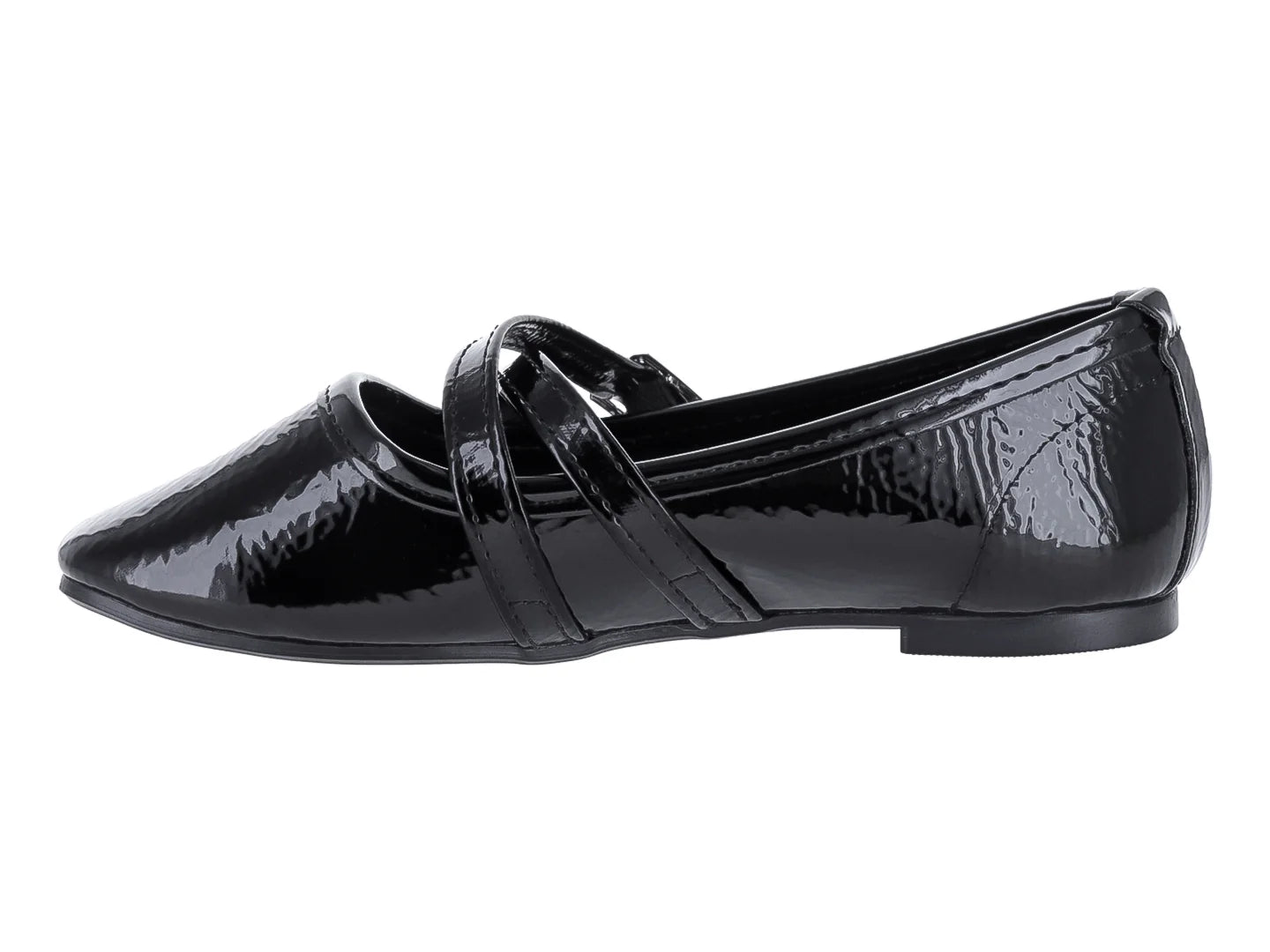 Zapatos Planos 4EVER Charol Negro para Niña