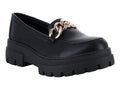 Mocasines MELIANA Negros con Plataforma para Mujer