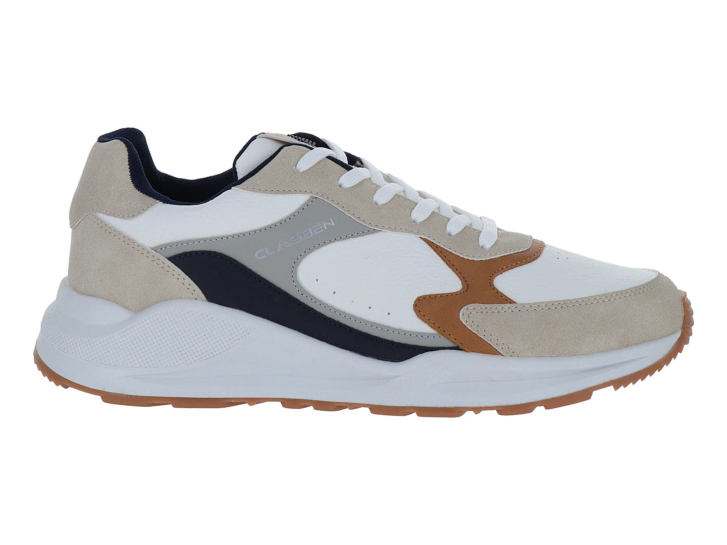 Tenis Clasben Tokio Blanco Beige para Hombre