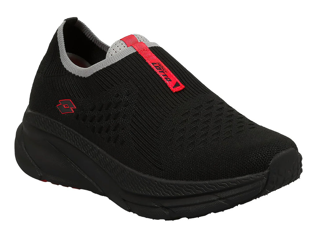 Tenis Lotto Eddie Negro con Rojo para Hombre
