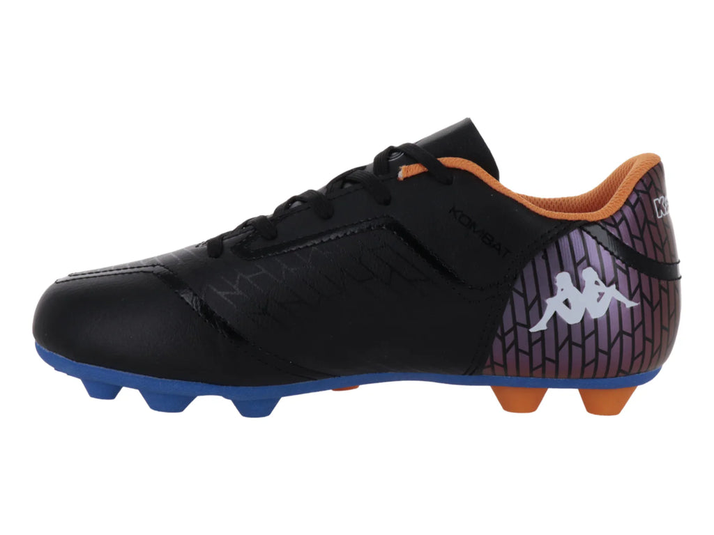 Tenis de Fútbol Kappa Negro y Azul para Niño