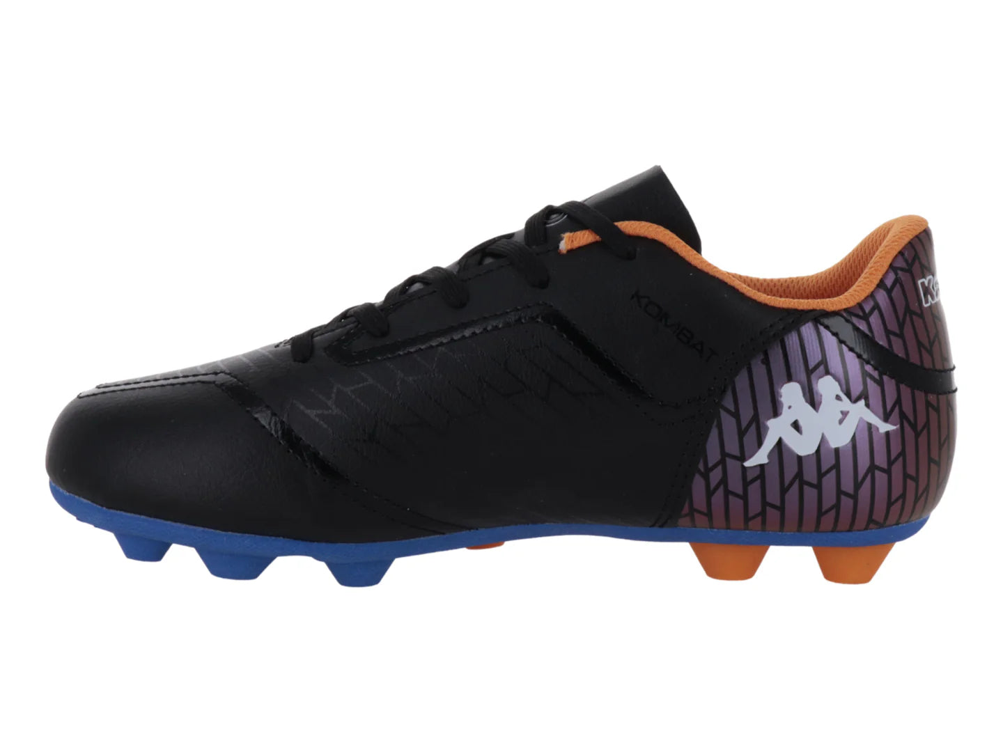 Tenis de Fútbol Kappa Negro y Azul para Niño