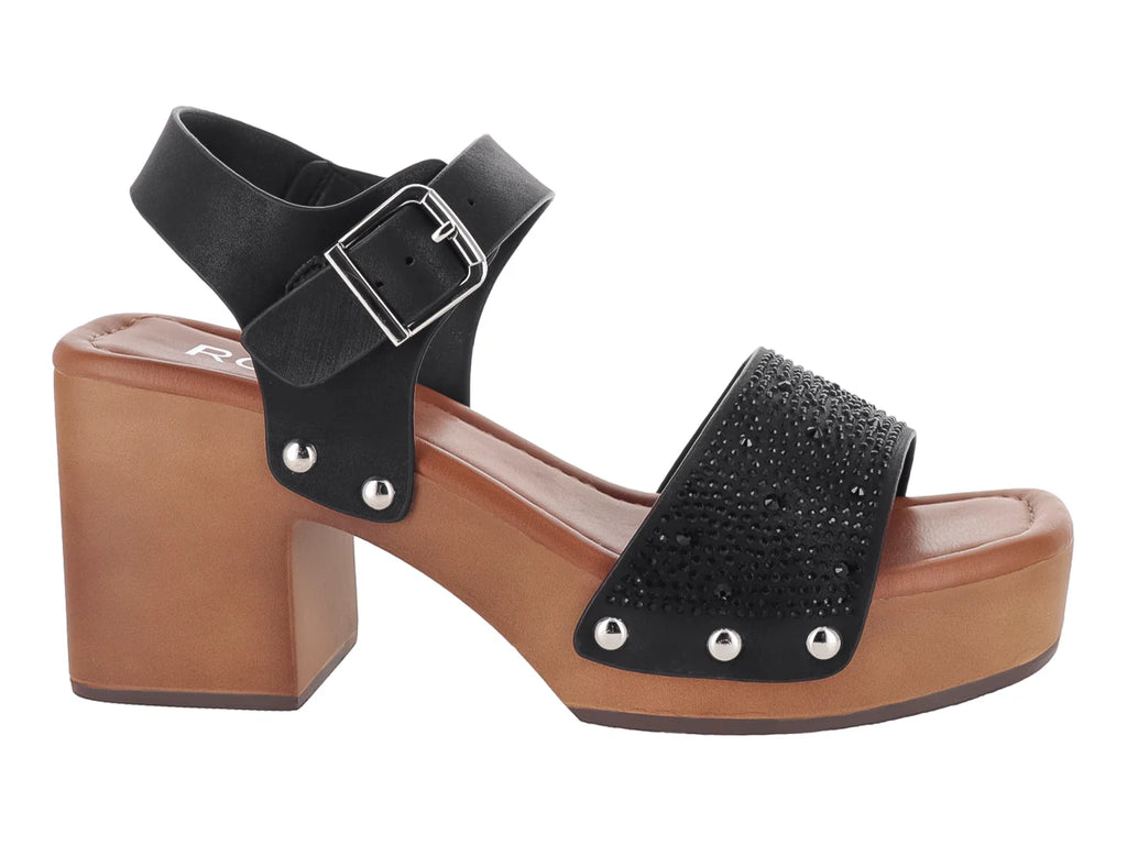 Sandalias ROZE Negro para Mujer
