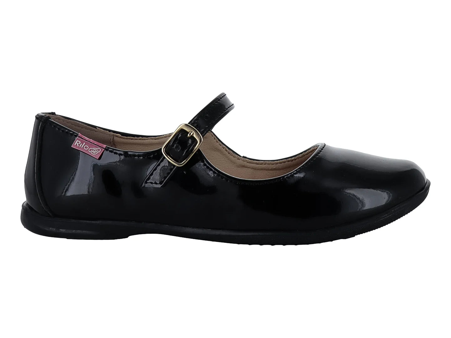 Zapatos Rilo de Charol Negro para Niña