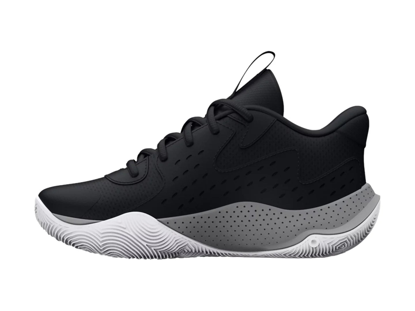 Tenis Under Armour PS Jet 23 Negro y Gris para Niño