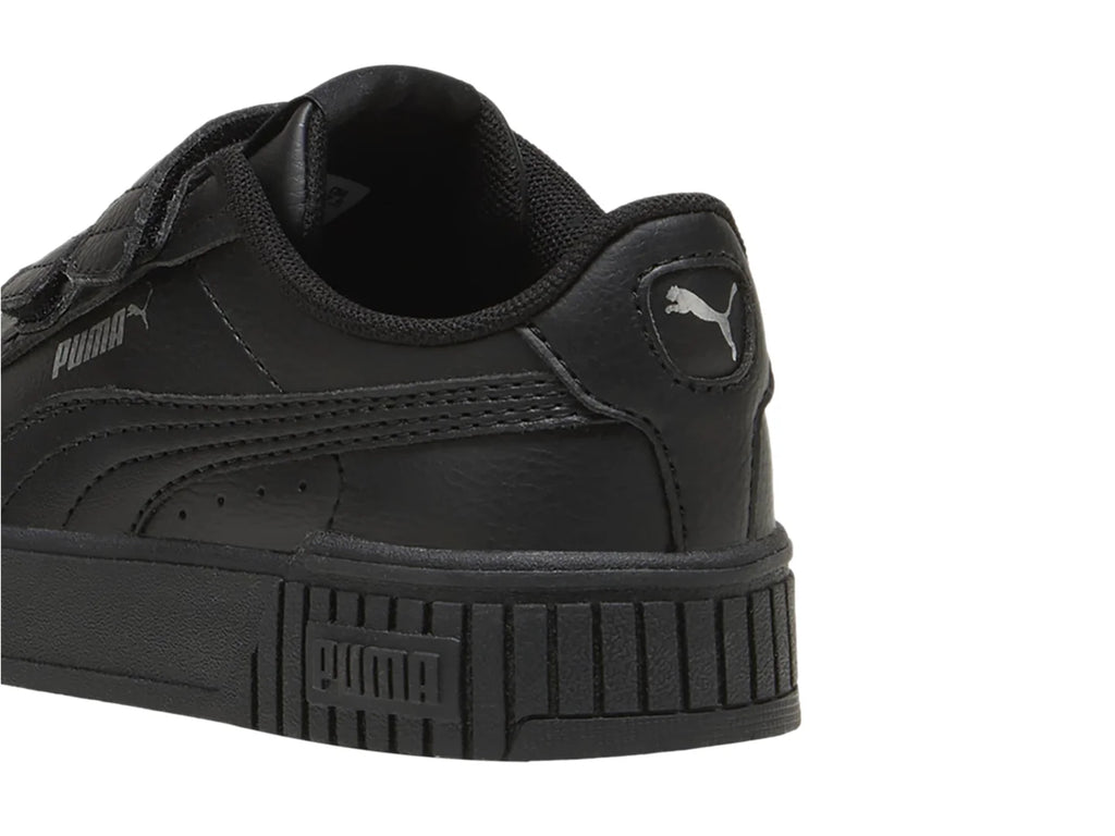 Tenis PUMA Carina 20 V Negro y Plata para Niña