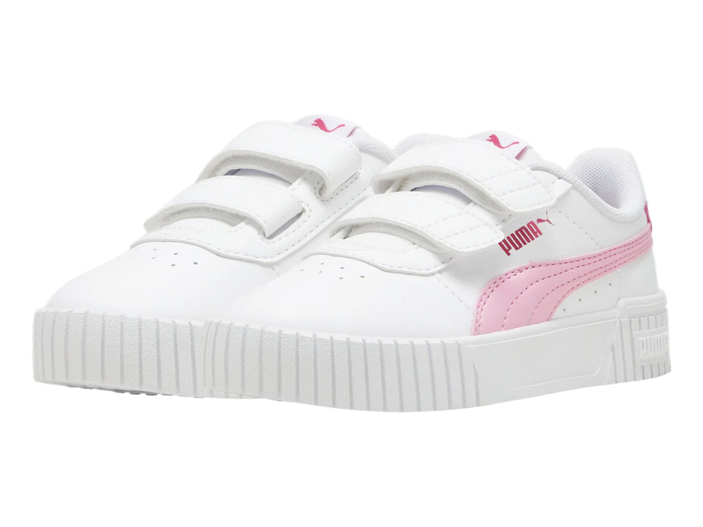 Tenis PUMA Carina 20 V Blanco y Rosa para Niña