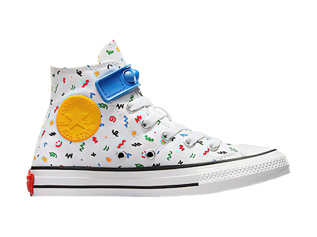 Tenis Converse Chuck Taylor All Star Blanco y Azul para Niño