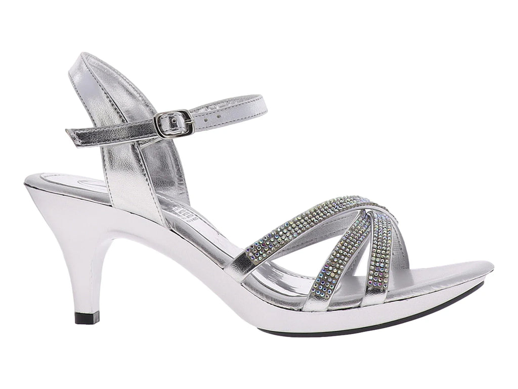 Zapatillas de Fiesta Roze Plata Tornasol para Mujer