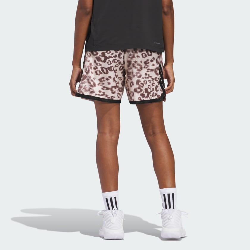 Women's adidas adidas Crazy Lite Cheetah Allover Print Shorts