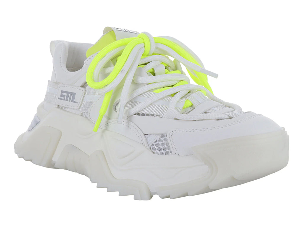 Tenis Steve Madden Blanco y Plata para Mujer