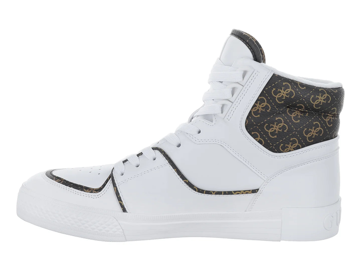 Tenis Guess Blanco y Marrón para Hombre