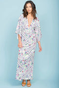 Kira Zip Up Maxi Dress Green