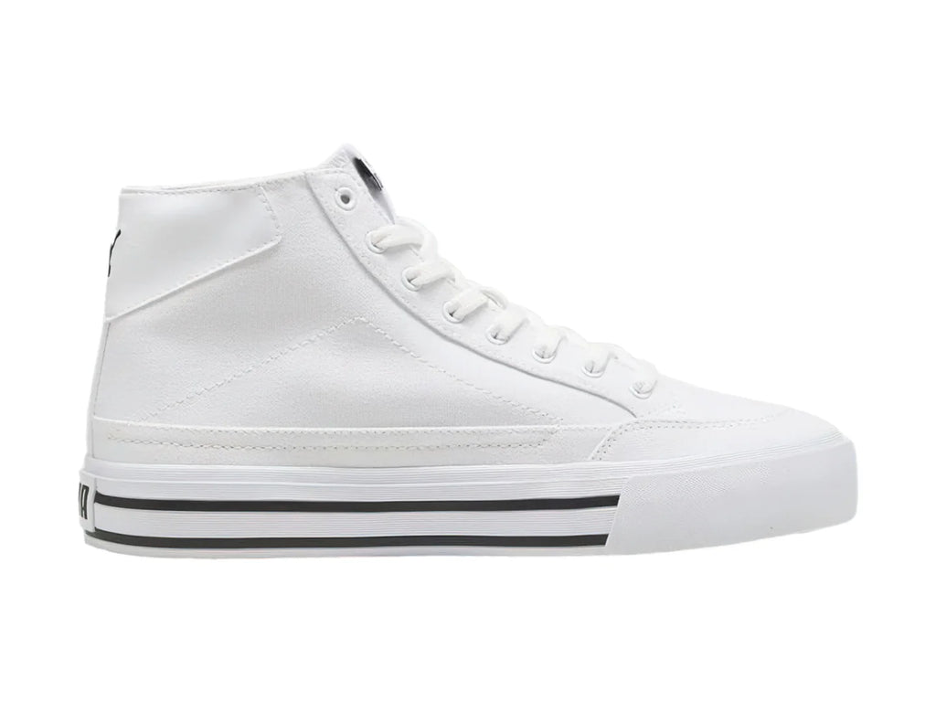Tenis PUMA Court Classic Vulc Mid Blanco y Negro para Hombre