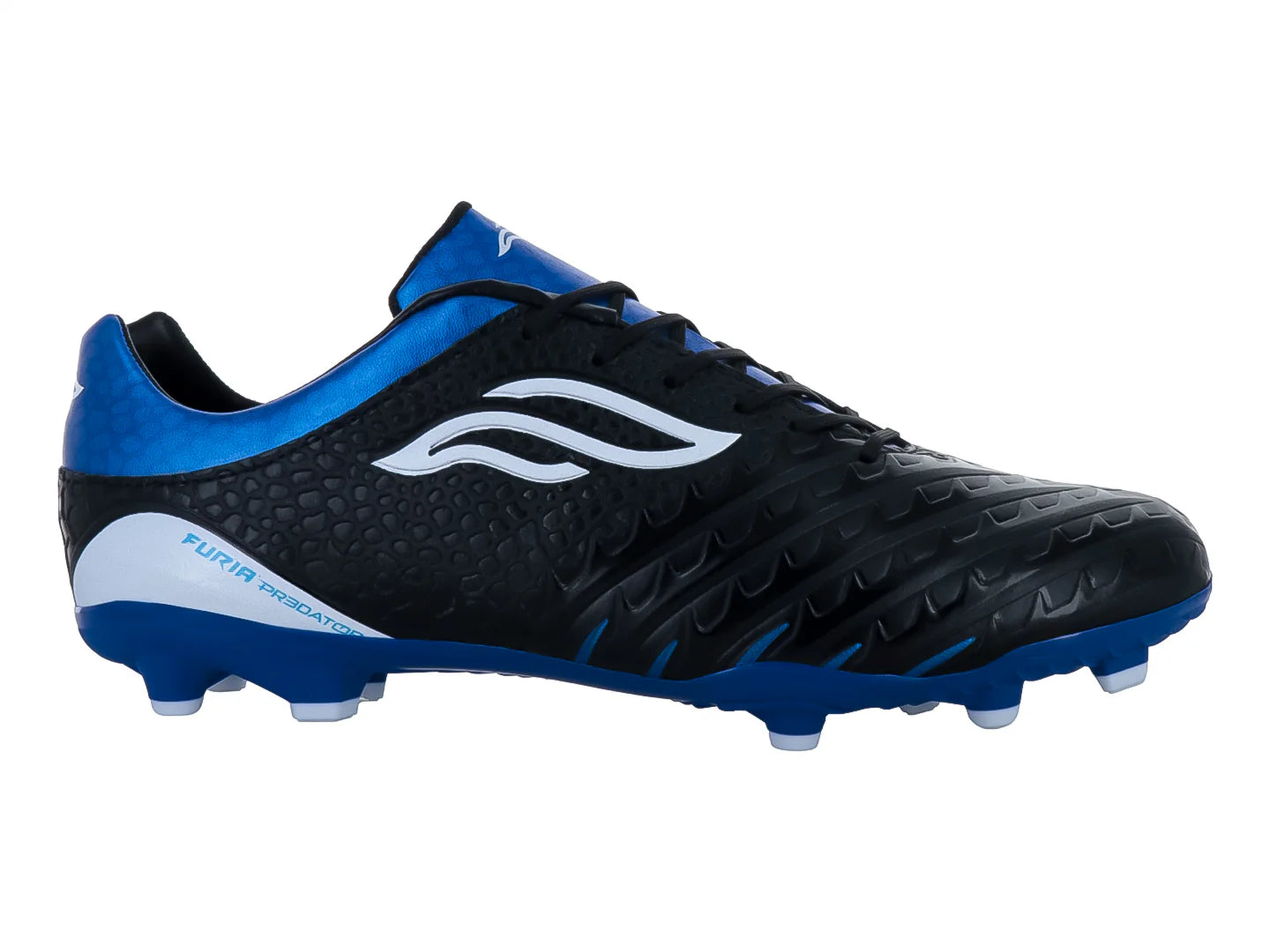 Tenis de Fútbol Furia 1910 Negro y Azul para Hombre