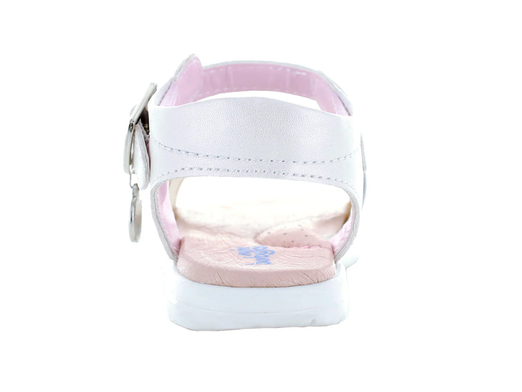 Sandalias Miniburbujas Blanco Perla para Niña