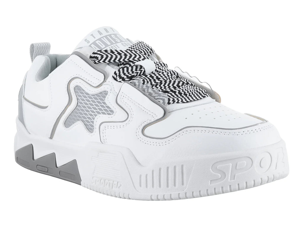 Tenis ZAEM Blanco y Gris para Hombre