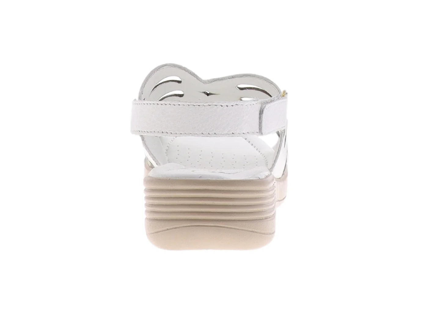 Sandalias Relax de Piel Blanco para Mujer