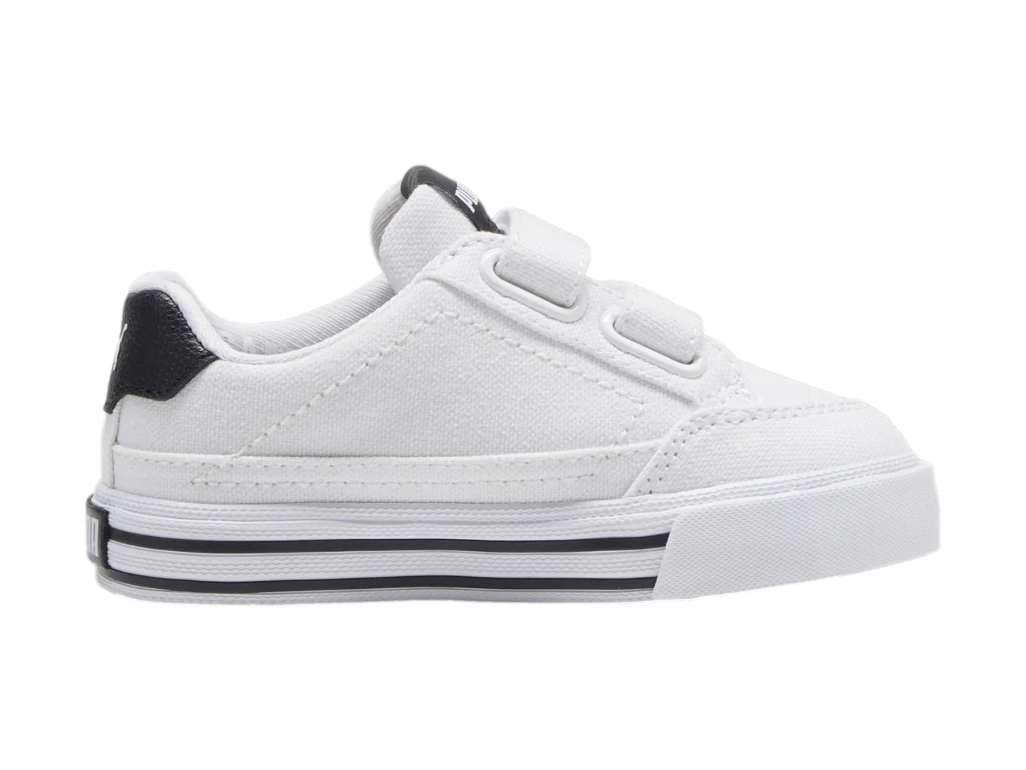 Tenis PUMA Court Classic Vulc Blanco y Negro para Niño