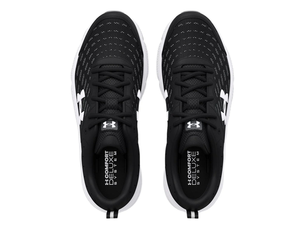 Tenis Under Armour Charged Assert 10 Negro y Blanco para Hombre