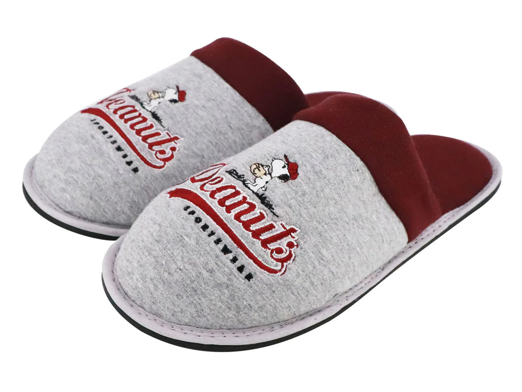Pantuflas ARRA Snoopy Gris y Rojo para Hombre