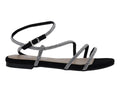 Sandalias Gillio Negro con Cristales para Mujer