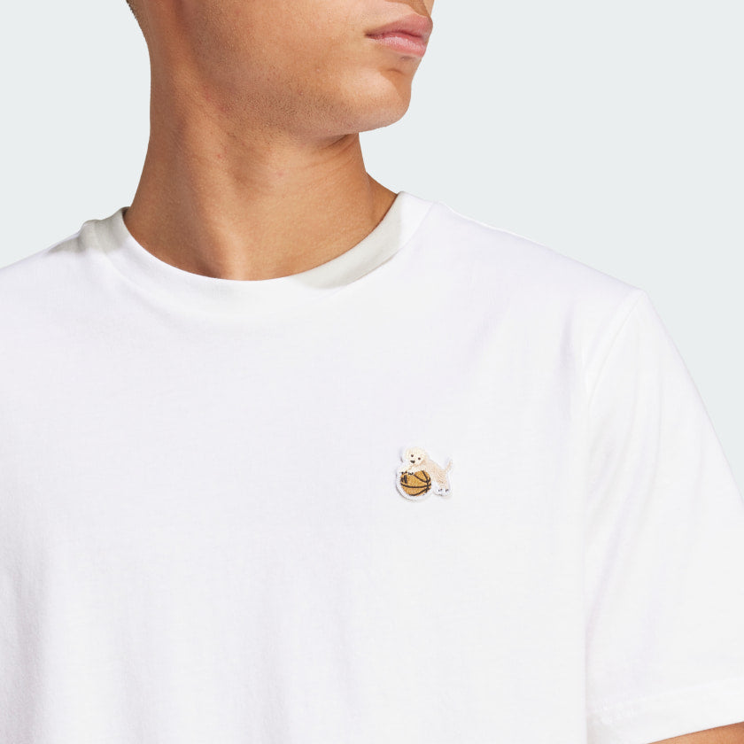 Men's adidas Dog Hoop Patch Graphic Tee