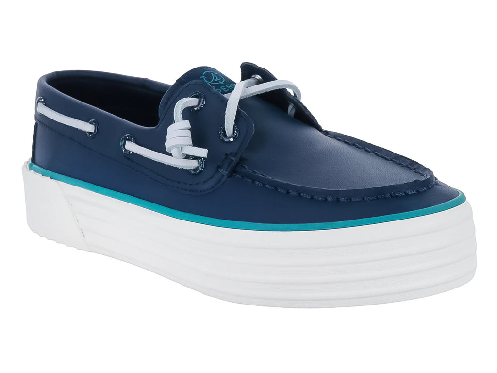 Zapato Náutico Sperry Bahama 20 Plataforma Azul Marino para Mujer