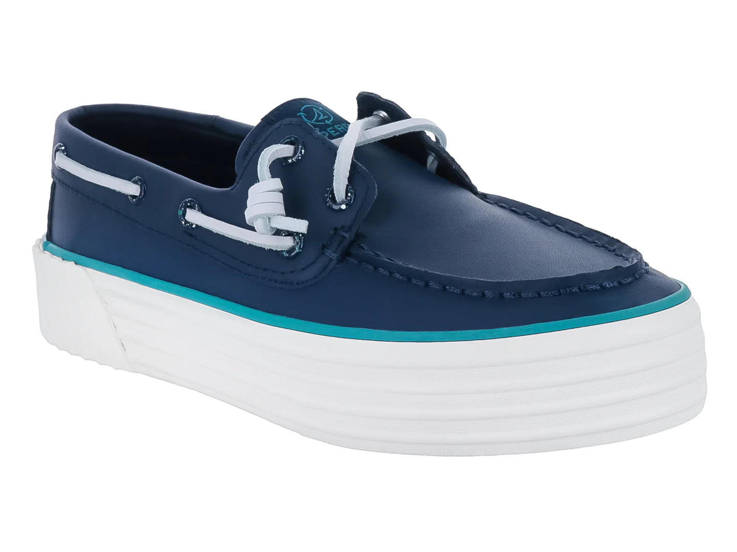 Zapato Náutico Sperry Bahama 20 Plataforma Azul Marino para Mujer